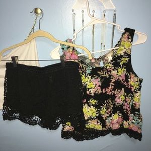 COPY - lace top and shorts set